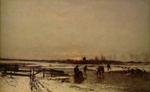 Winter Scene by Ludwig Munthe